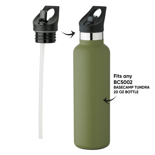 Black Flip-Top Straw Lid  for BC5002