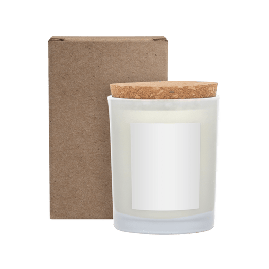 ZEN Niva Frosted Candle with Cork Lid