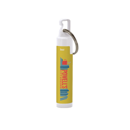 White SPF 30 Soy Lip Balm with Metal Split-Ring