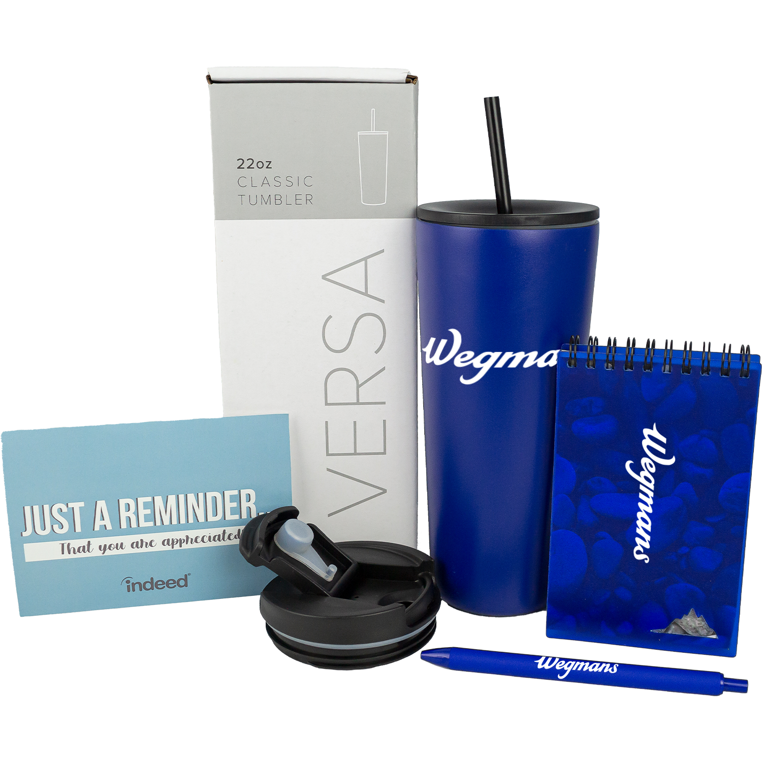 Welcome Gift Set with Dual-Lid Tumbler, Stone Paper Notebook & Soft-Touch Pen