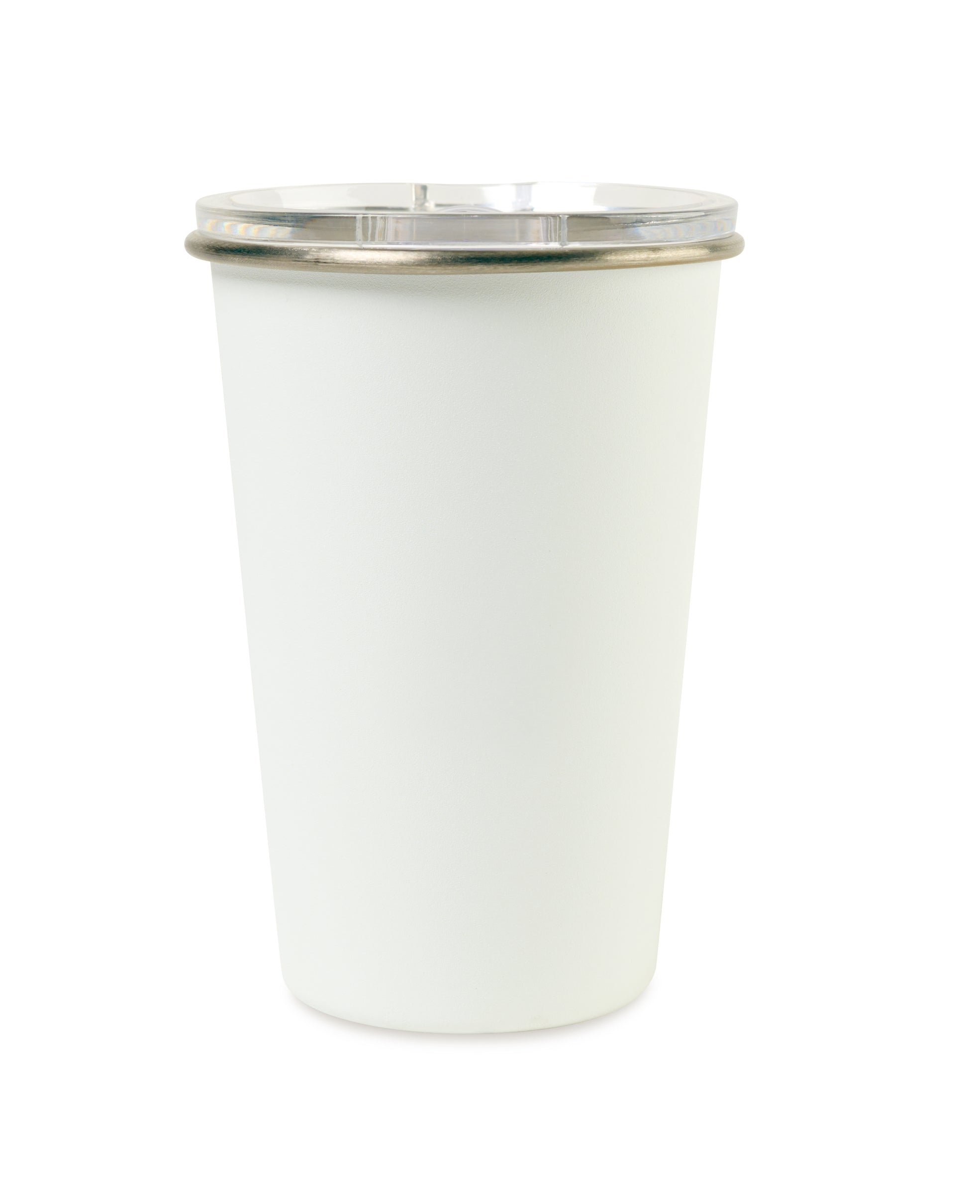 White Arlo Classics Stainless Steel Travel Tumbler - 14 Oz. plain