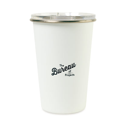 White Arlo Classics Stainless Steel Travel Tumbler - 14 Oz.