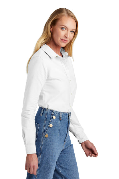 White Brooks Brothers Women's Casual Oxford Cloth Shirt BB18005