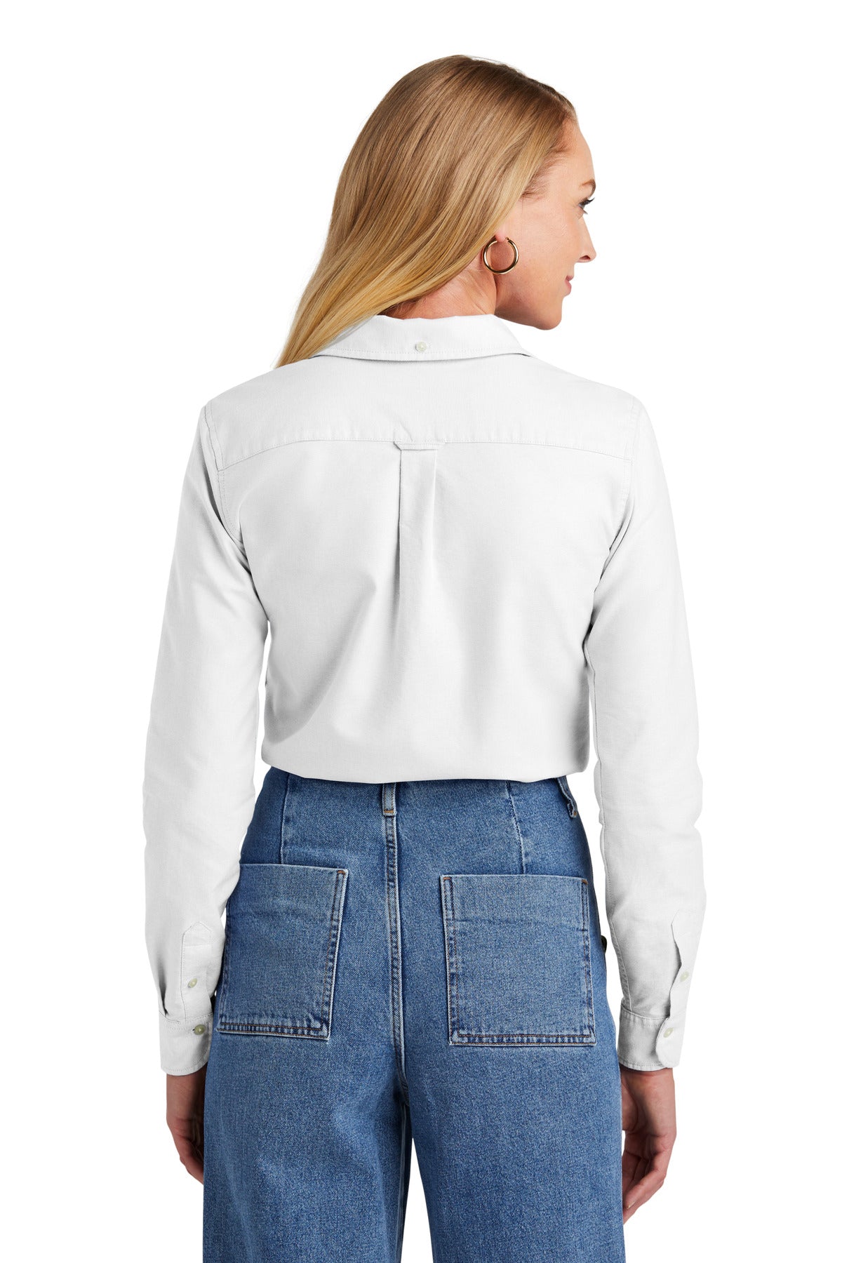 White Brooks Brothers Women's Casual Oxford Cloth Shirt BB18005