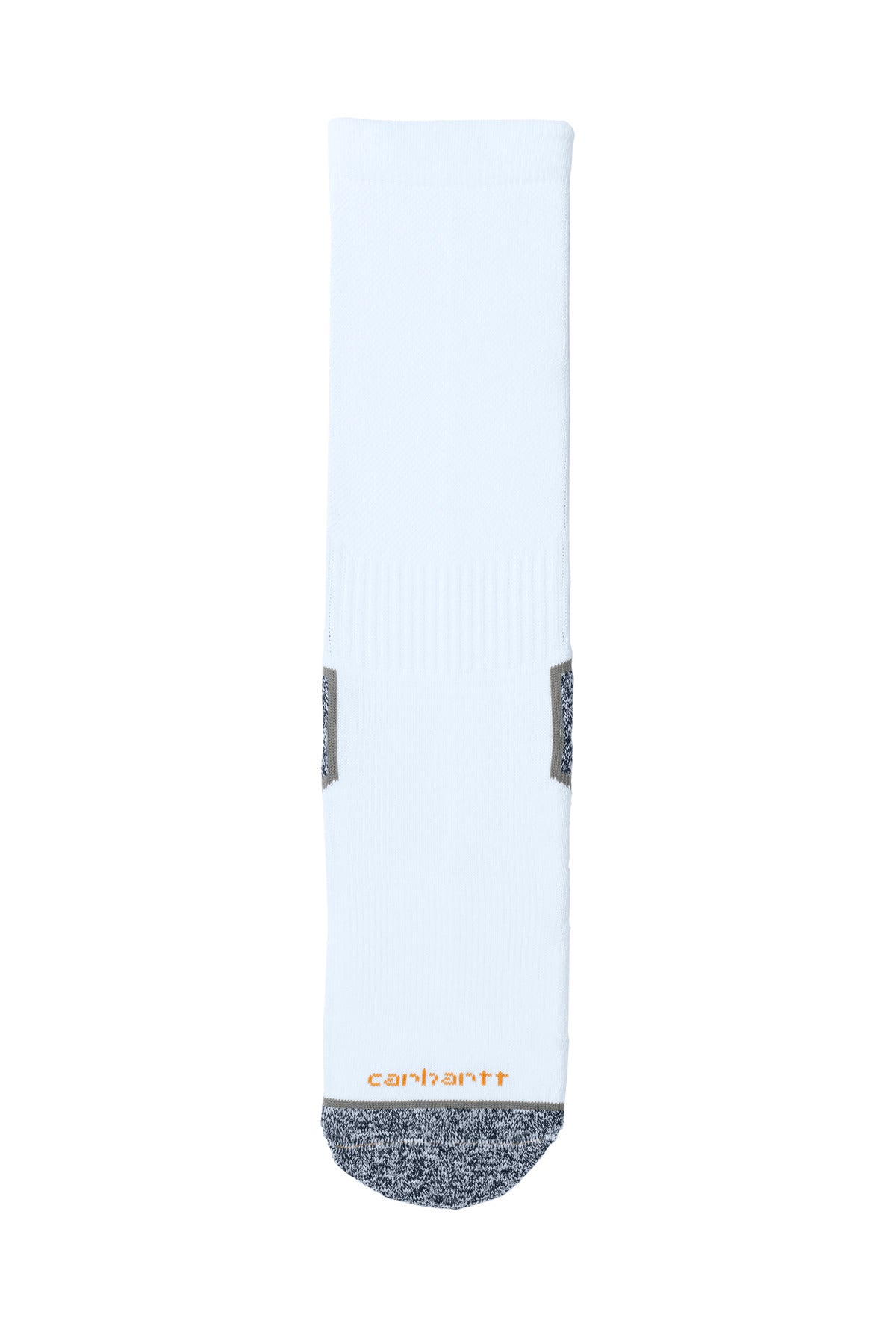 White Carhartt Force Midweight Crew Sock (3-Pack) CTSC4223