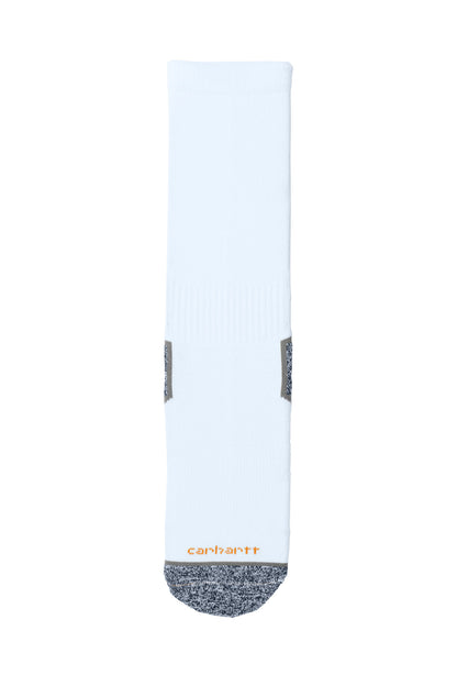 White Carhartt Force Midweight Crew Sock (3-Pack) CTSC4223