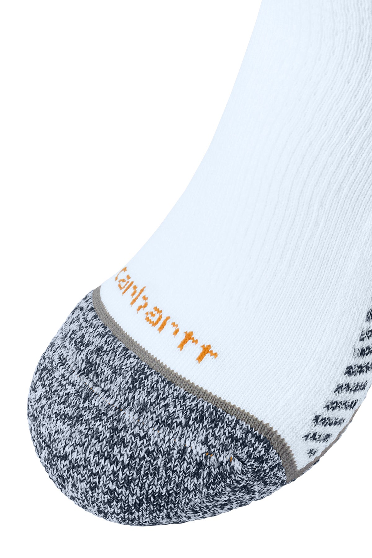 White Carhartt Force Midweight Crew Sock (3-Pack) CTSC4223