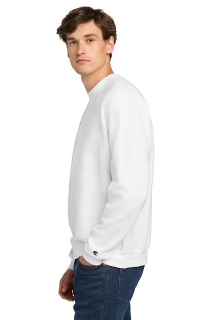 White Champion Powerblend Crewneck Sweatshirt. S6000