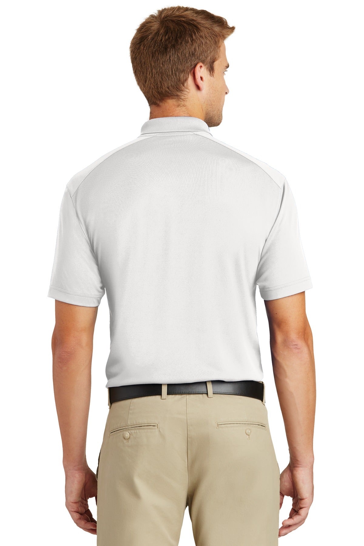 White CornerStone Select Lightweight Snag-Proof Polo. CS418