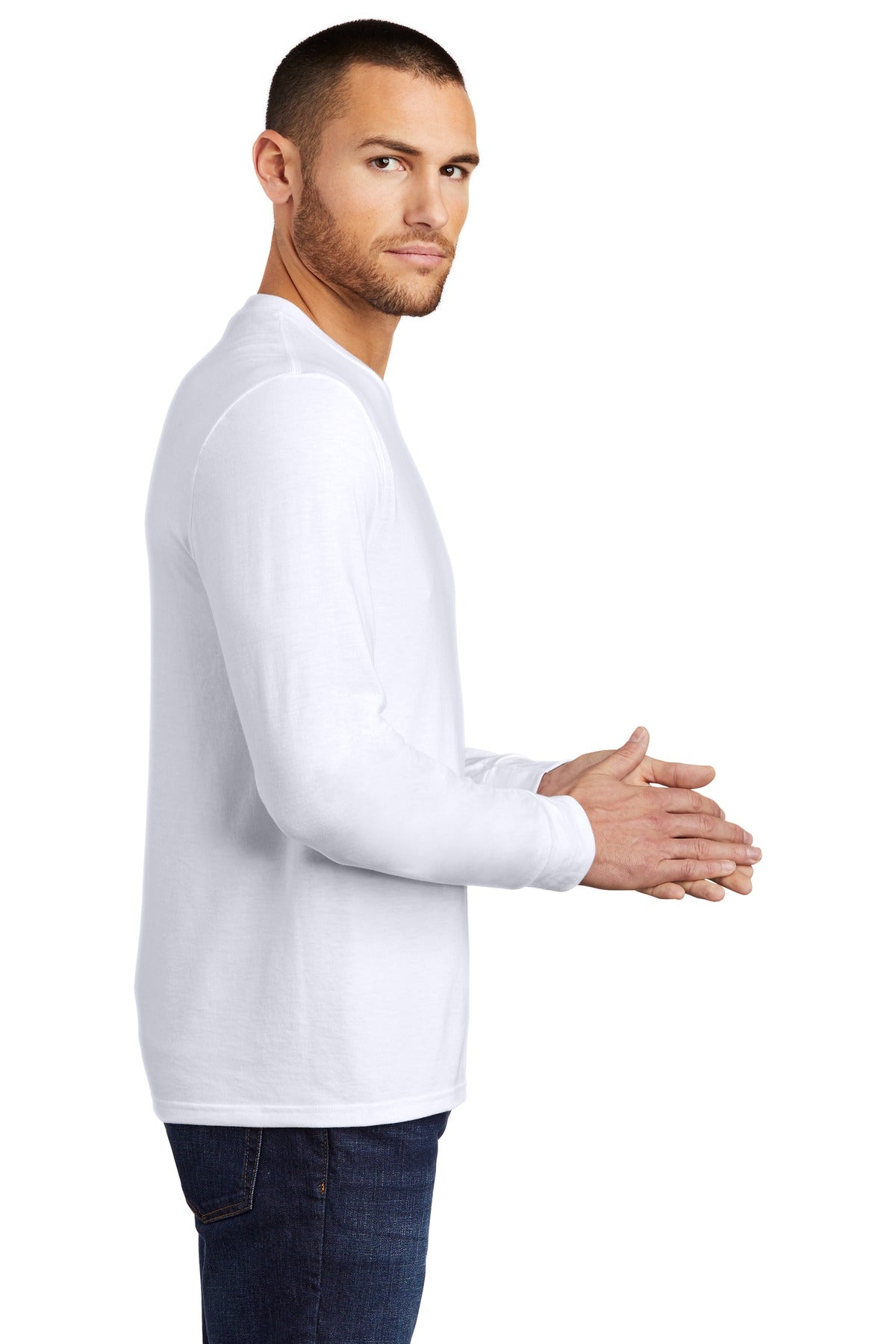 White District Perfect Tri Long Sleeve Tee . DM132