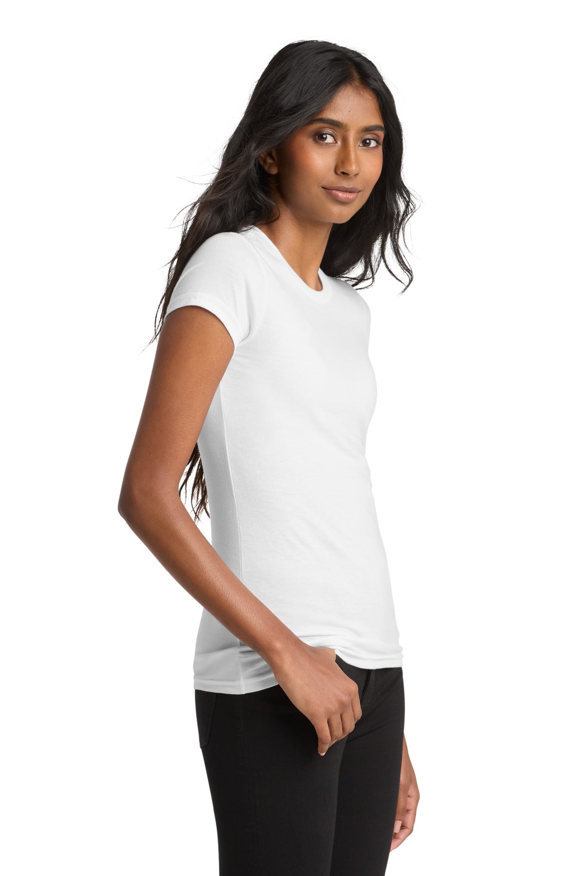 White District Women's Fitted Very Important Tee . DT6001