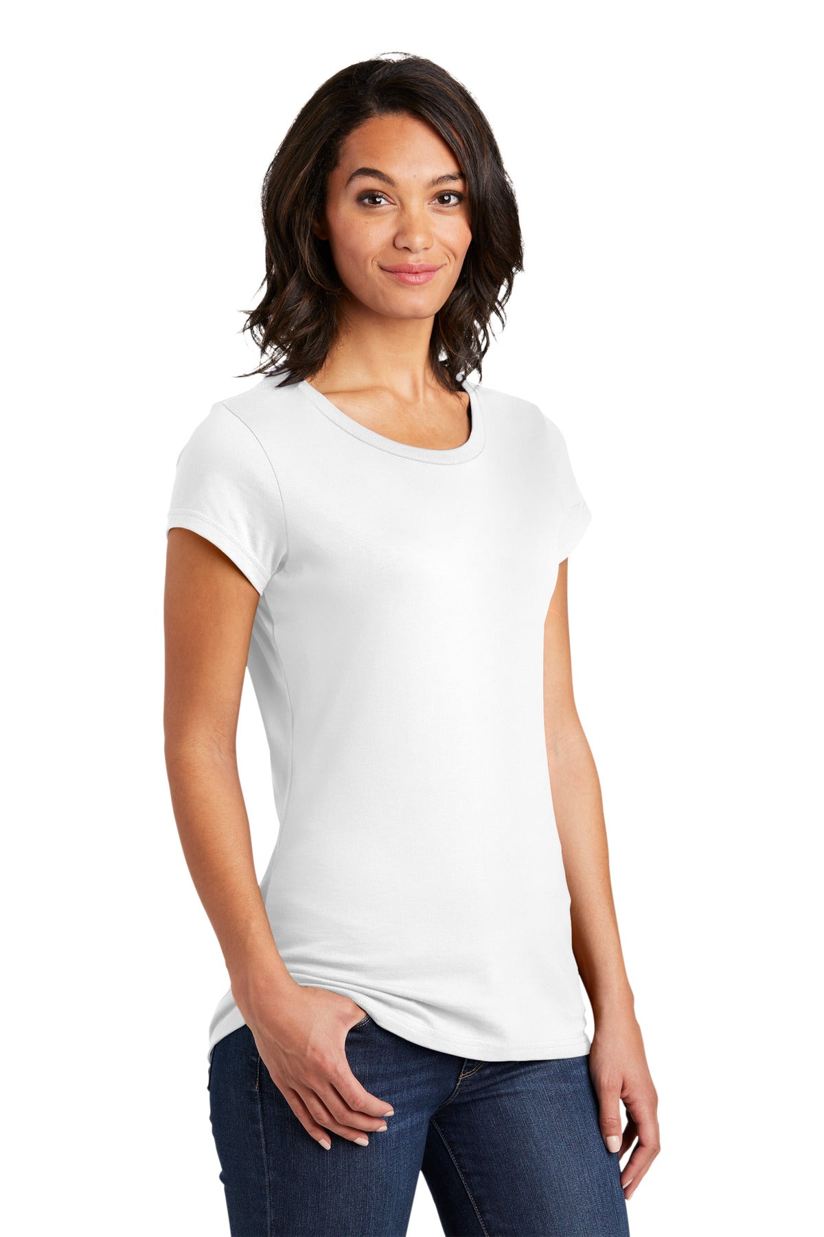 White District Women's Fitted Very Important Tee . DT6001