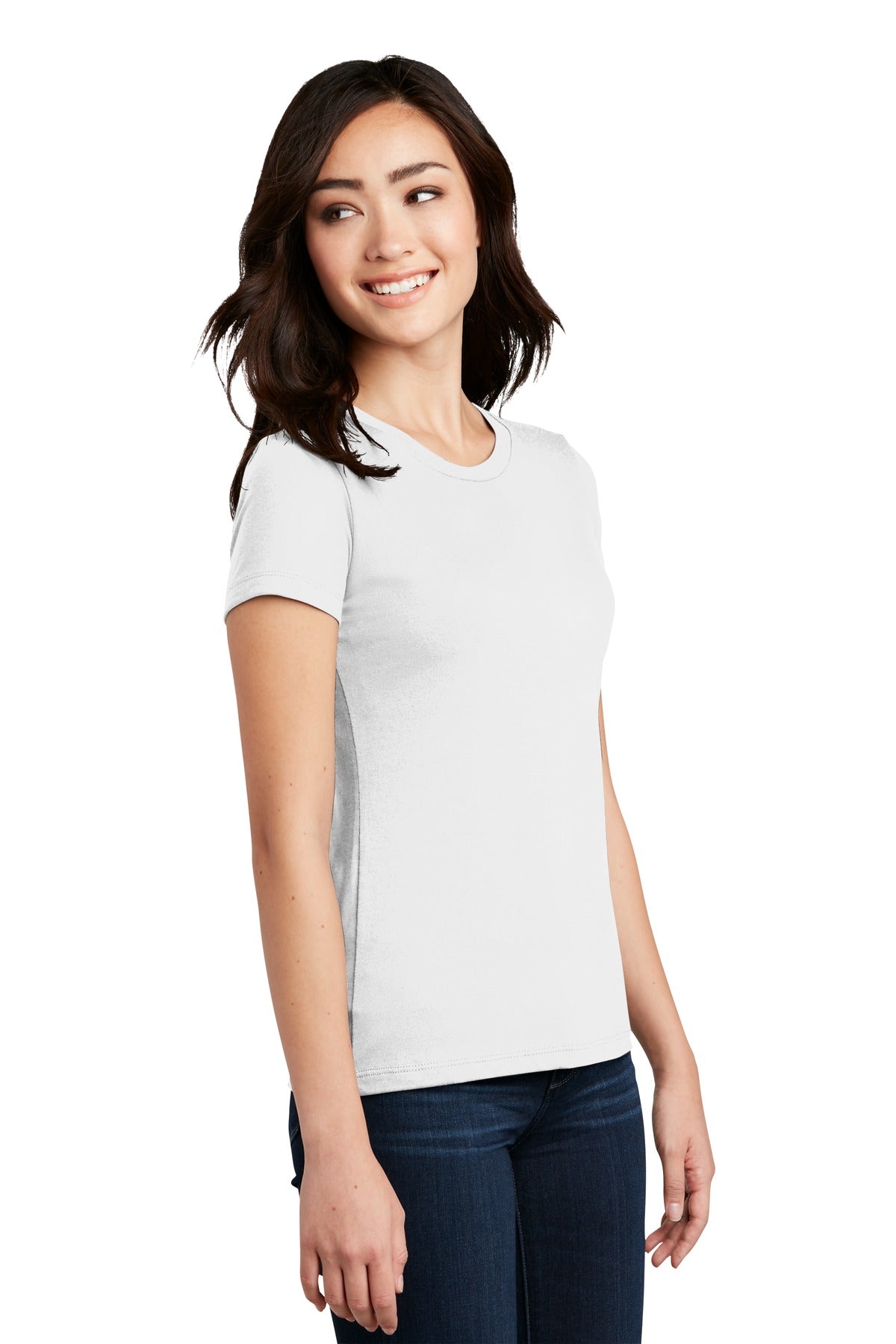 White District Women's Perfect Blend CVC Tee. DM108L