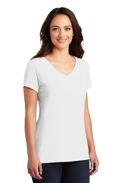 White District Women's Perfect Tri V-Neck Tee. DM1350L