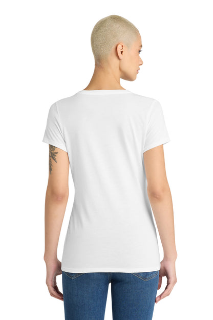 White District Women's Perfect Tri V-Neck Tee. DM1350L