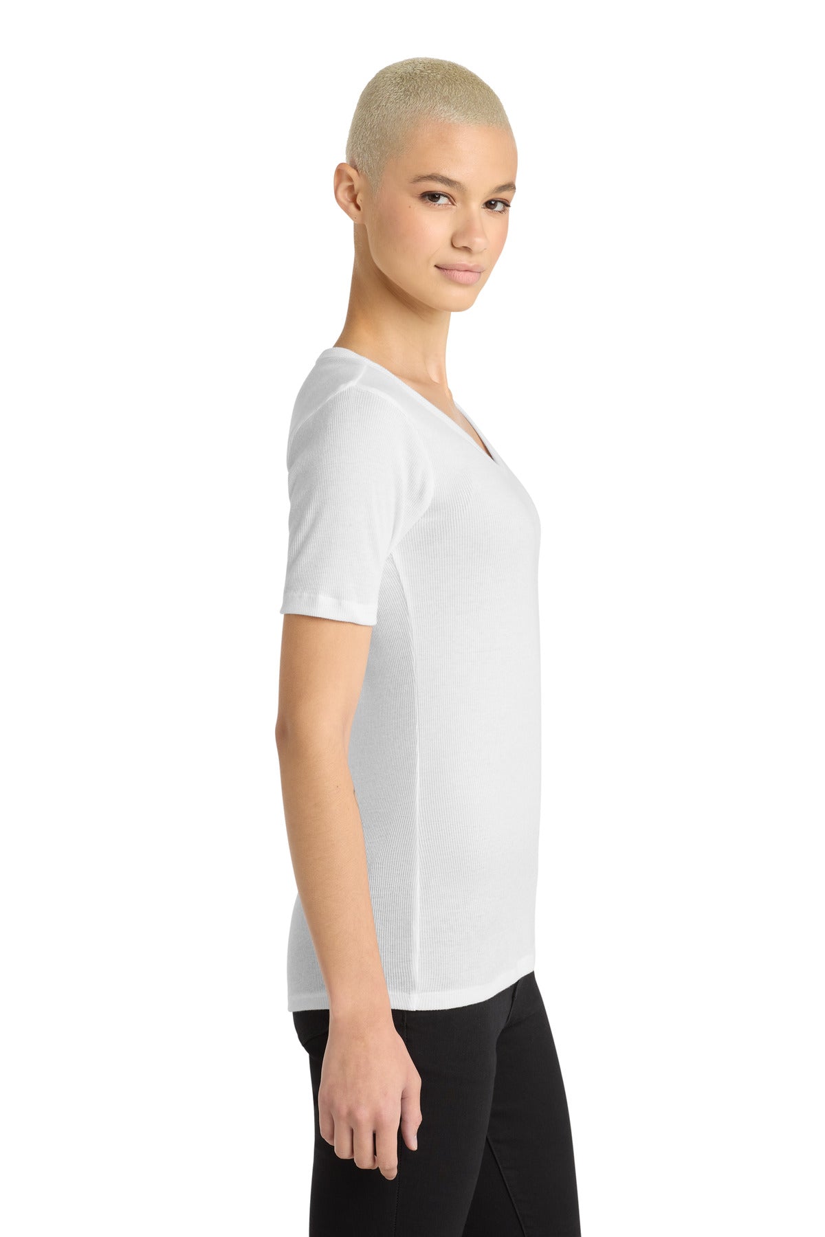 White District Women's V.I.T. Rib Scoop Neck Tee DT6020
