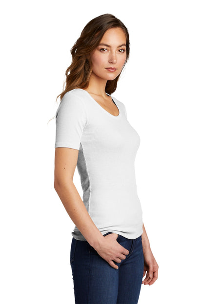 White District Women's V.I.T. Rib Scoop Neck Tee DT6020