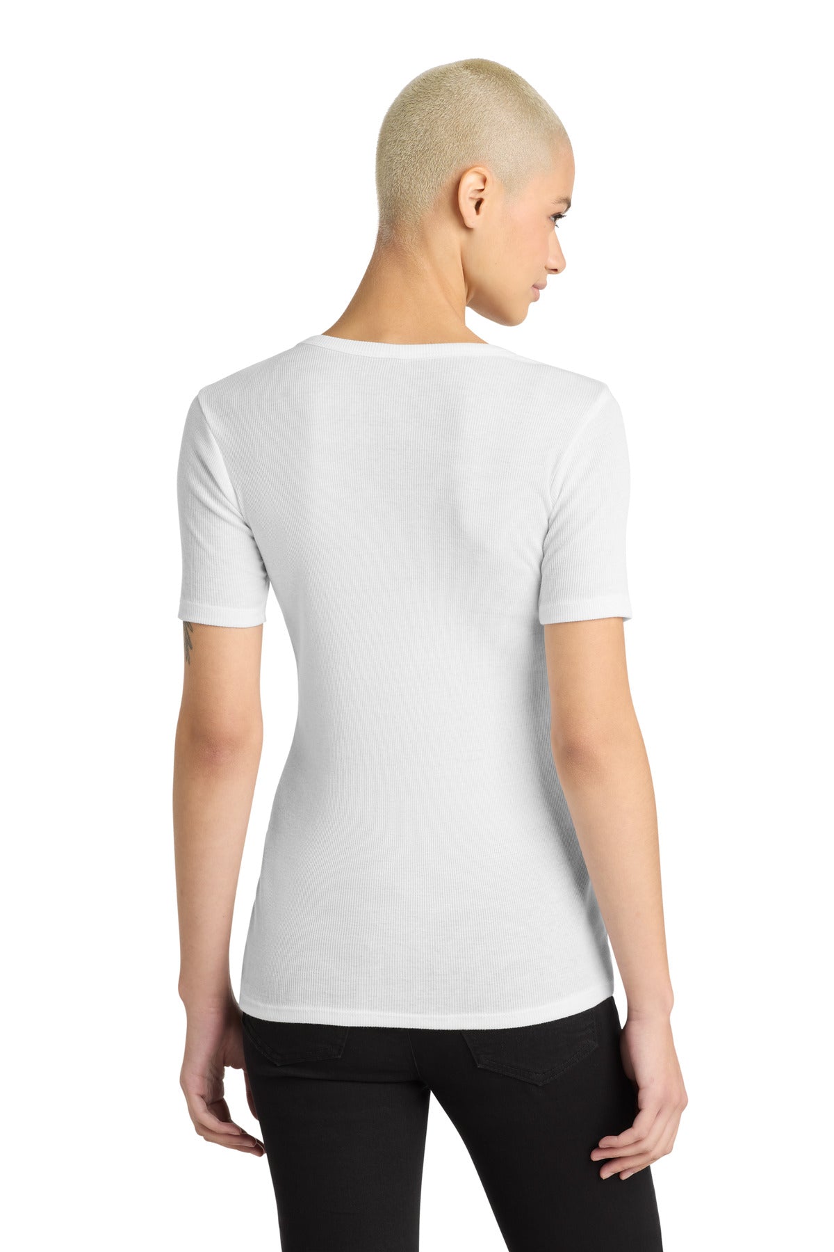 White District Women's V.I.T. Rib Scoop Neck Tee DT6020