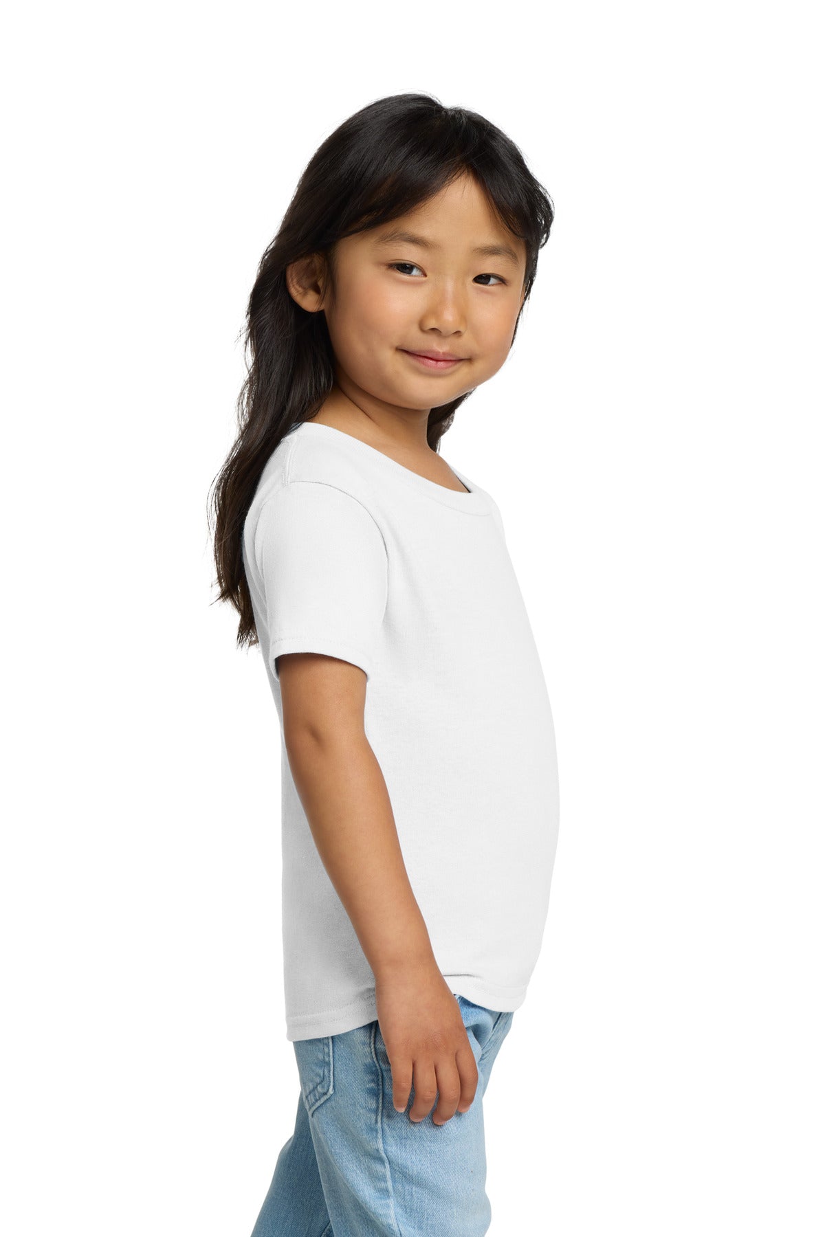 White Gildan Heavy Cotton Toddler T-Shirt 5100P