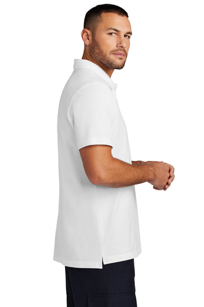 White Mercer+Mettle Stretch Pique Polo MM1004