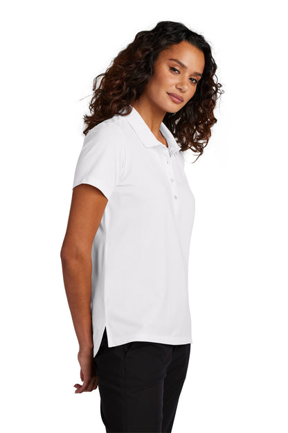White Mercer+Mettle Women's Stretch Pique Polo MM1005