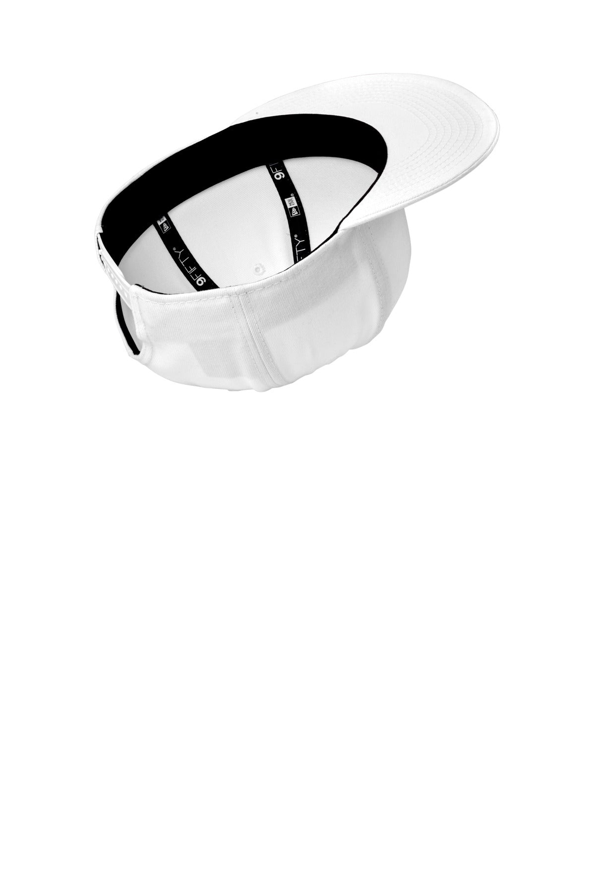 White New Era Standard Fit Flat Bill Snapback Cap NE4020