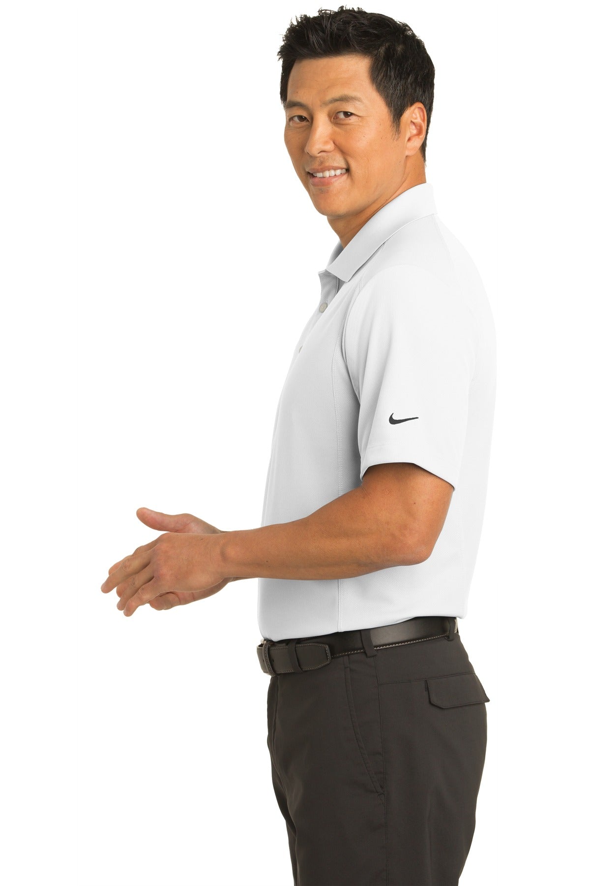 White Nike Dri-FIT Classic Polo. 267020