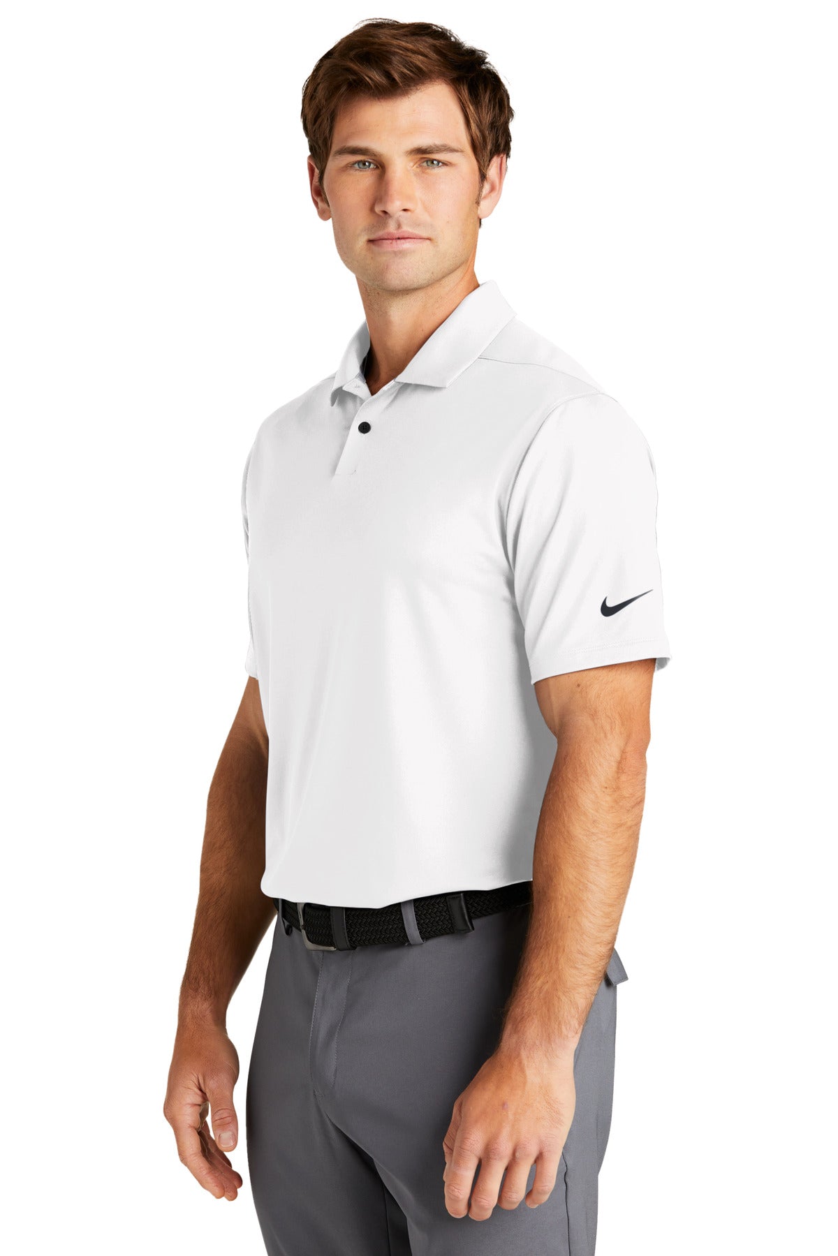 White Nike Dri-FIT Vapor Polo NKDC2108