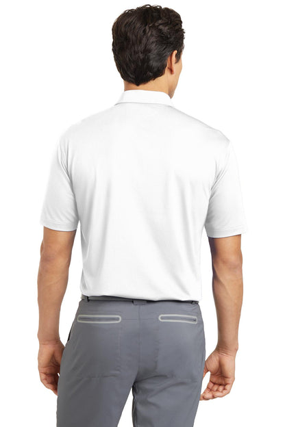 White Nike Dri-FIT Vertical Mesh Polo. 637167