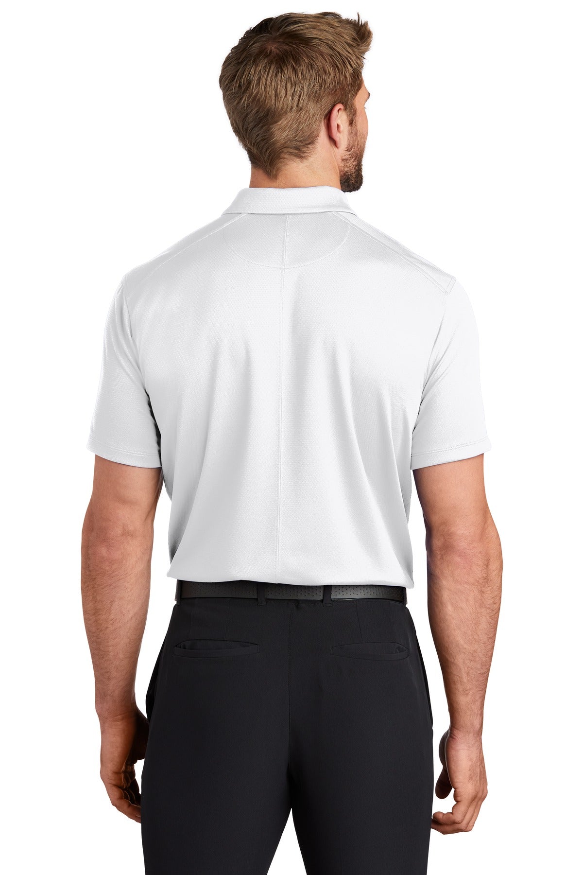 White Nike Dry Essential Solid Polo NKBV6042