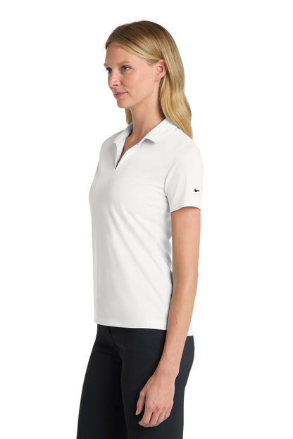 White Nike Women's Dri-FIT Micro Pique 2.0 Polo NKDC1991