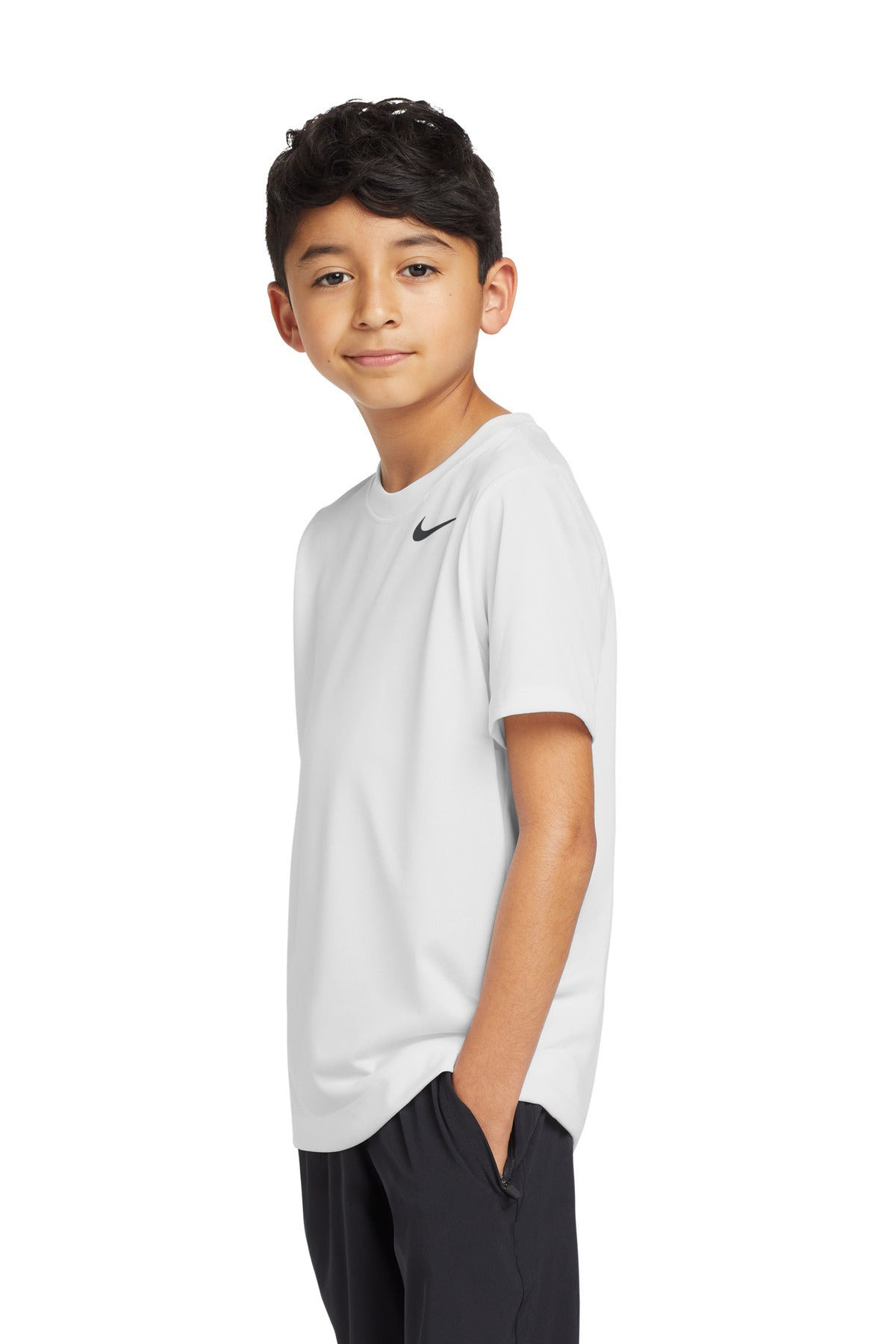 White Nike Youth Team rLegend Tee DV7317