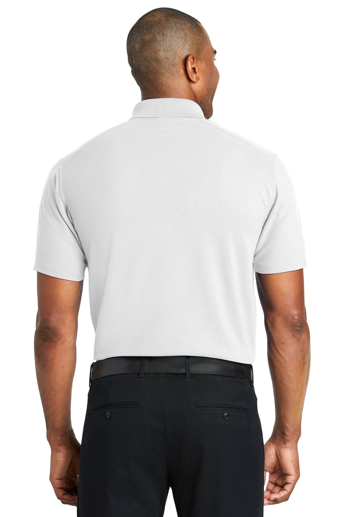 White Port Authority EZPerformance Pique Polo. K600