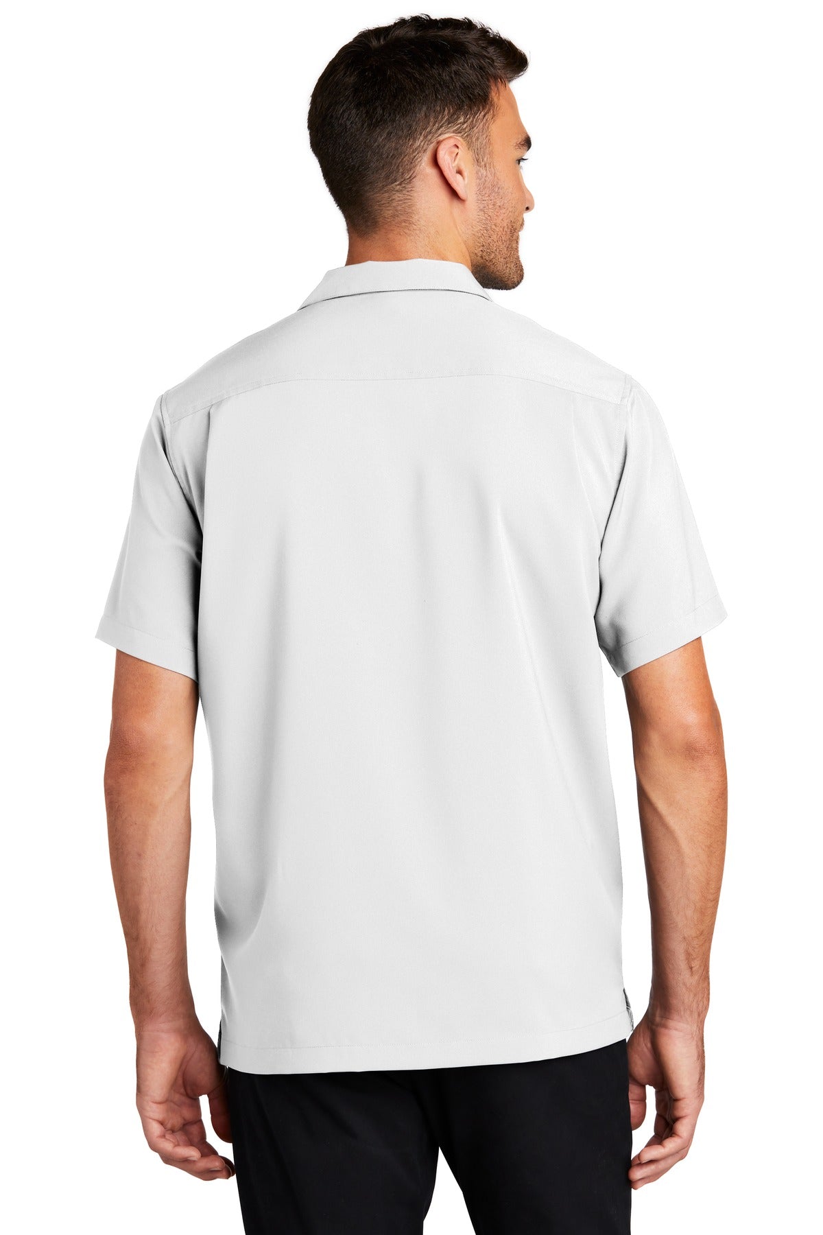 White Port Authority Short Sleeve Performance Staff Shirt W400