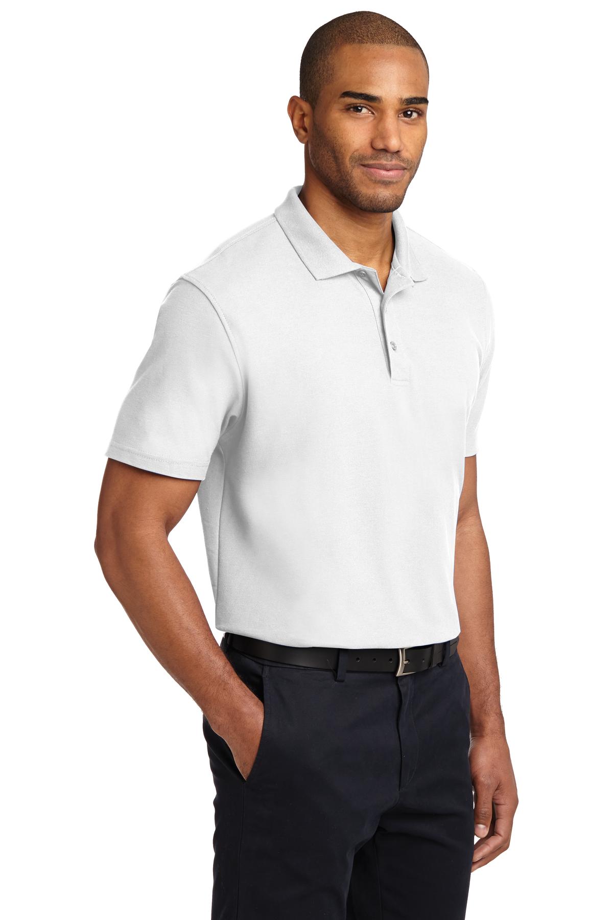 White Port Authority Stain-Release Polo. K510
