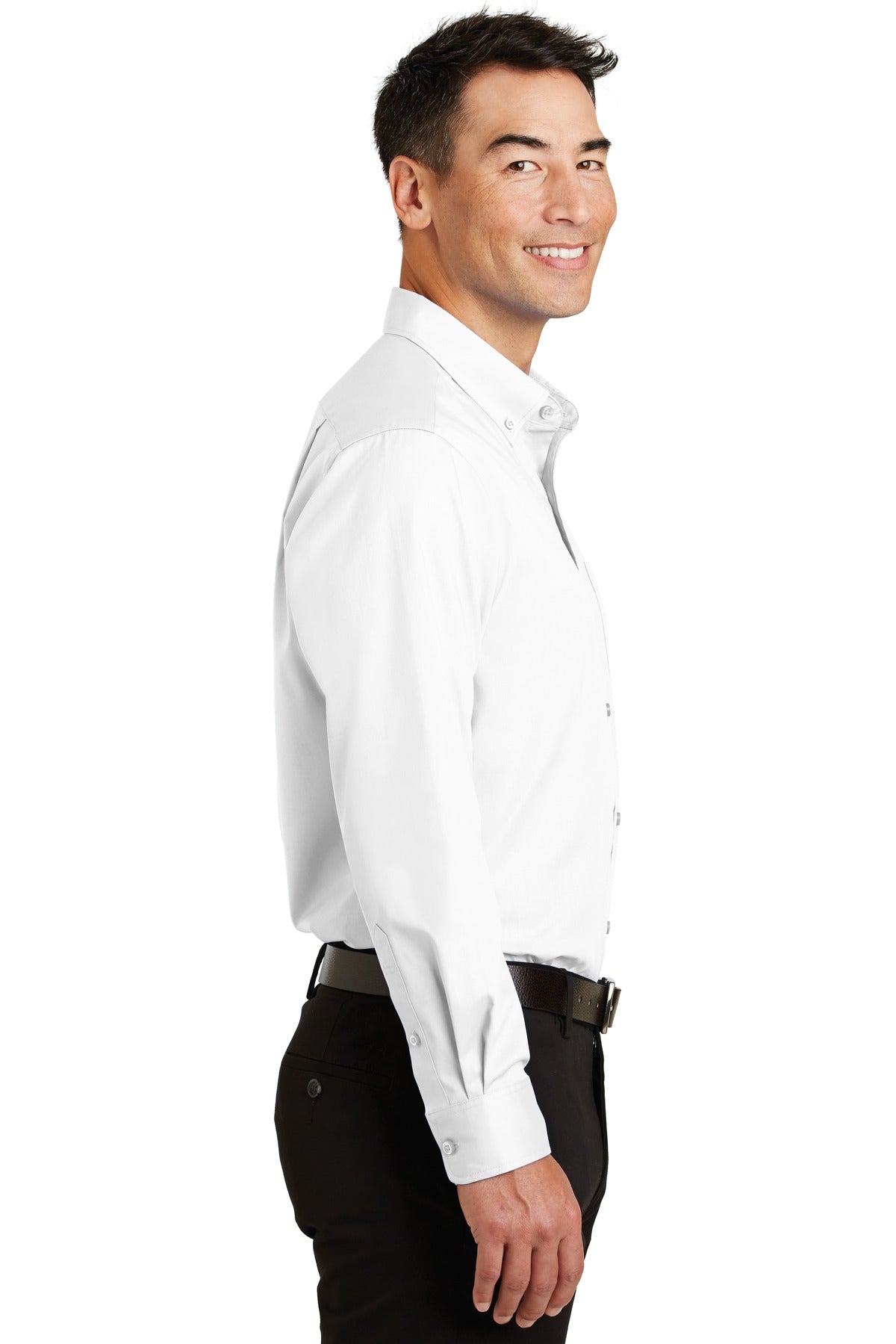 White Port Authority SuperPro Twill Shirt. S663