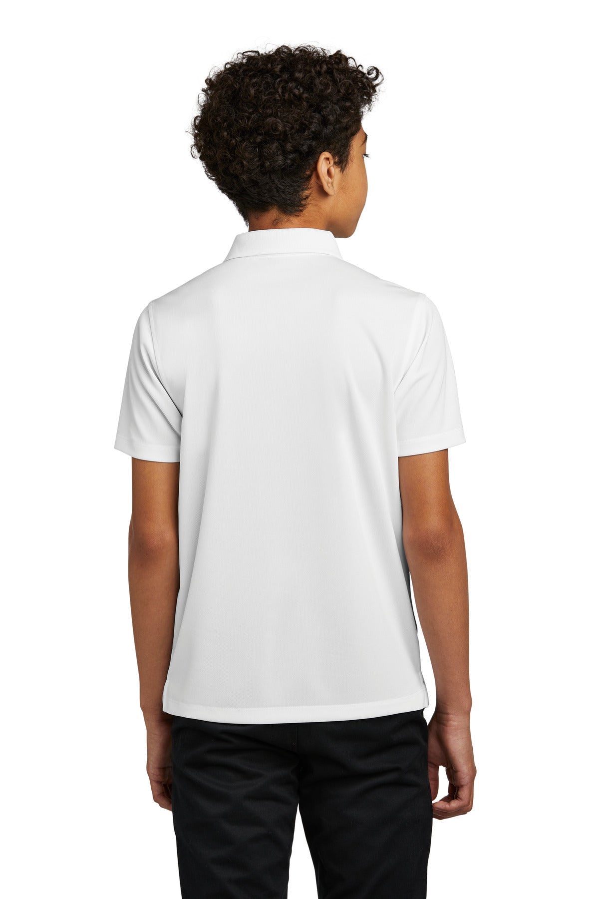 White Port Authority Youth Dry Zone UV Micro-Mesh Polo Y110