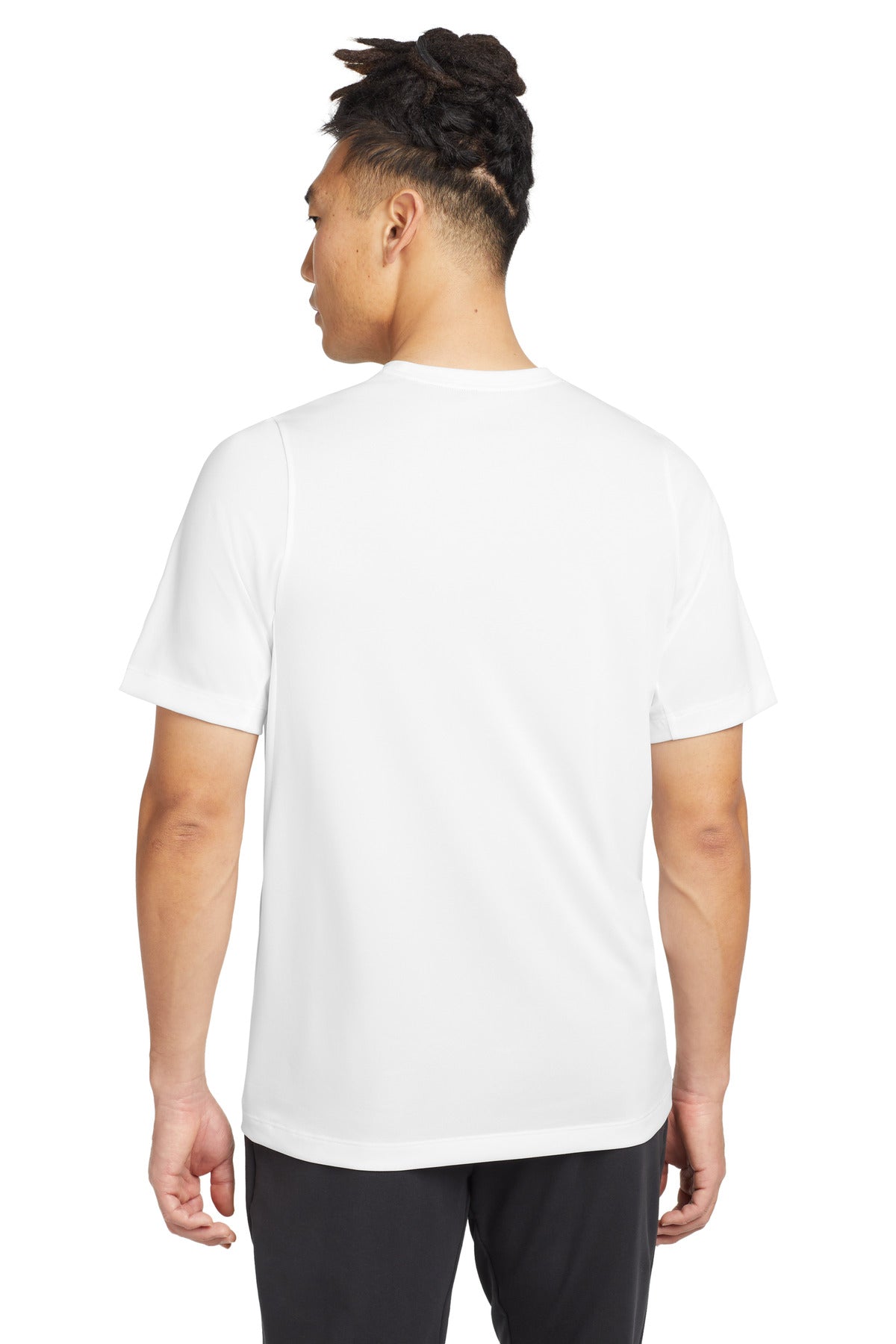 White Solid New Era Series Performance Crew Tee. NEA200