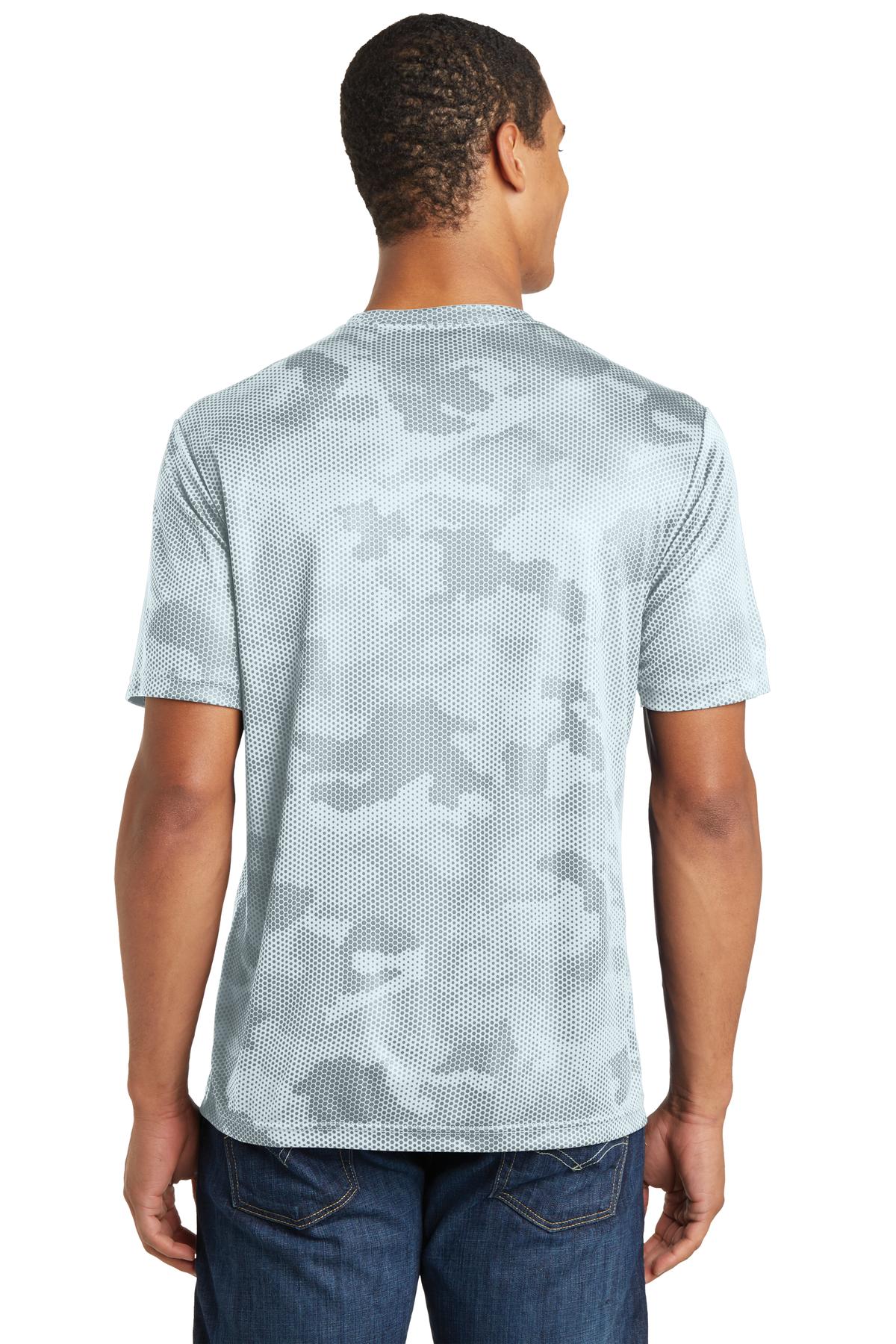 White Sport-Tek CamoHex Tee. ST370