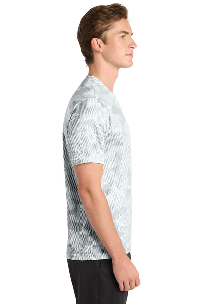 White Sport-Tek CamoHex Tee. ST370