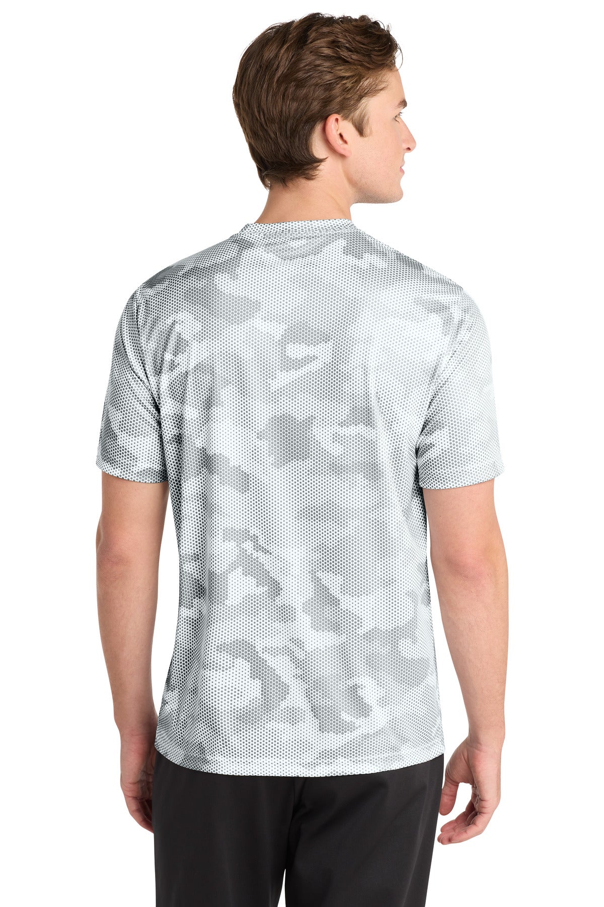 White Sport-Tek CamoHex Tee. ST370