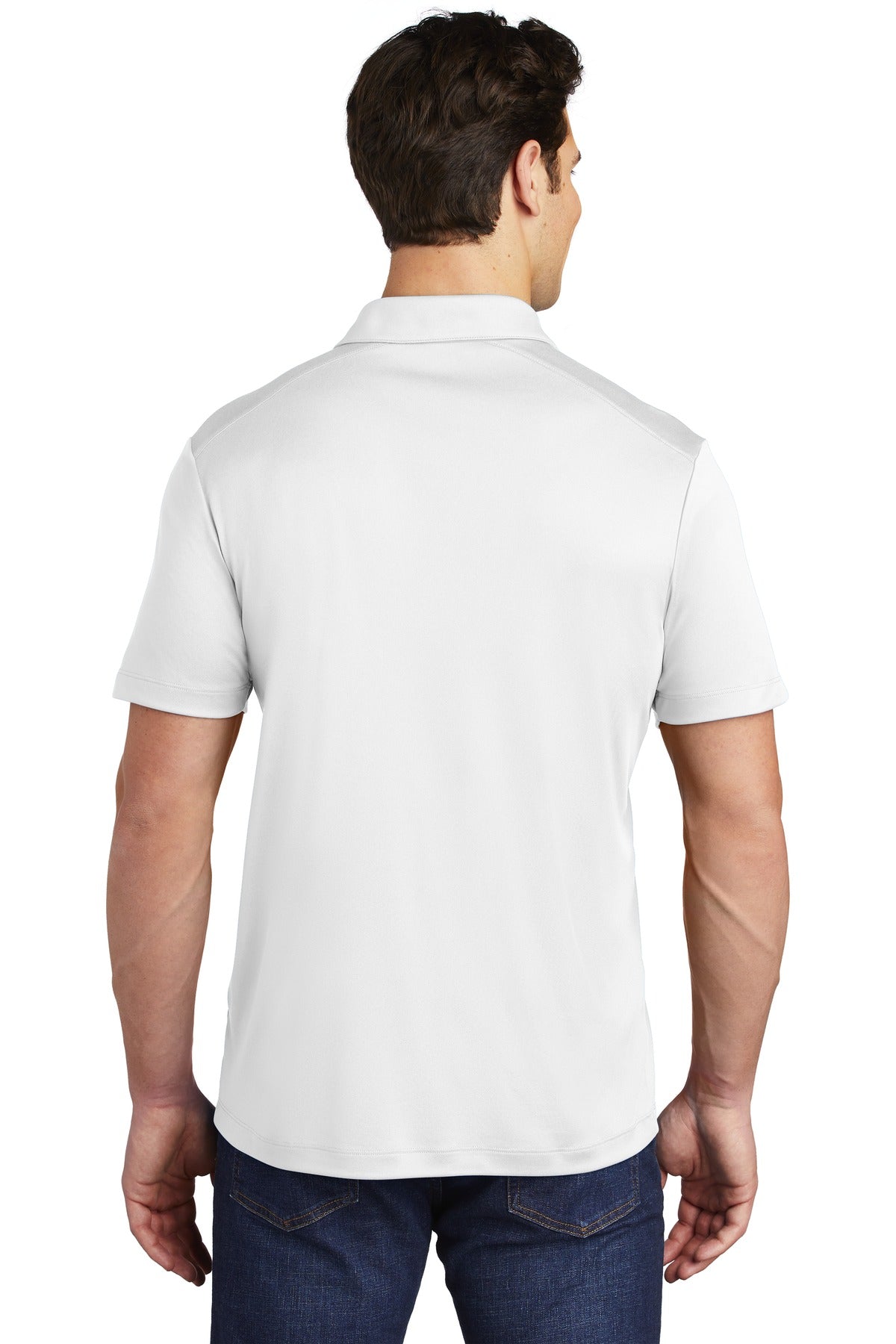 White Sport-Tek Posi-UV Pro Polo. ST520