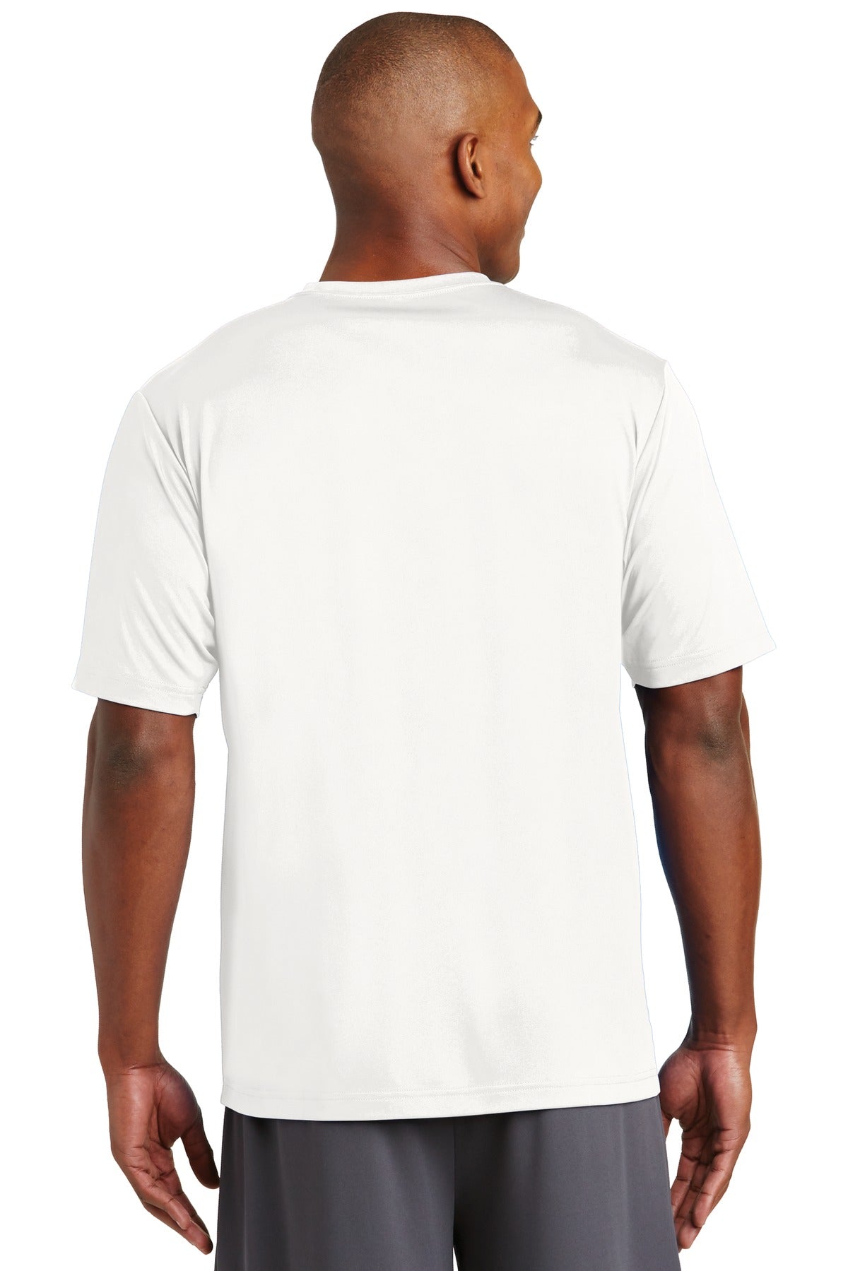 White Sport-Tek PosiCharge Tough Tee . ST320