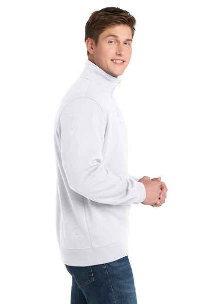 White Sport-Tek Tall 1/4-Zip Sweatshirt. TST253