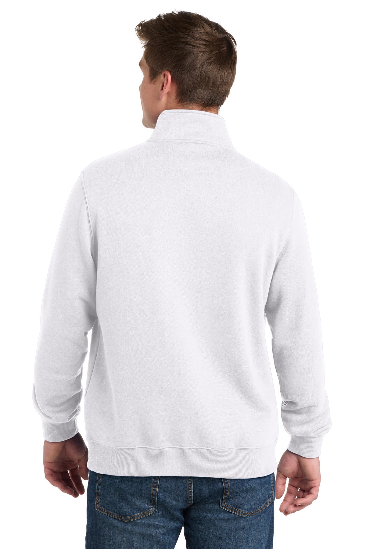 White Sport-Tek Tall 1/4-Zip Sweatshirt. TST253