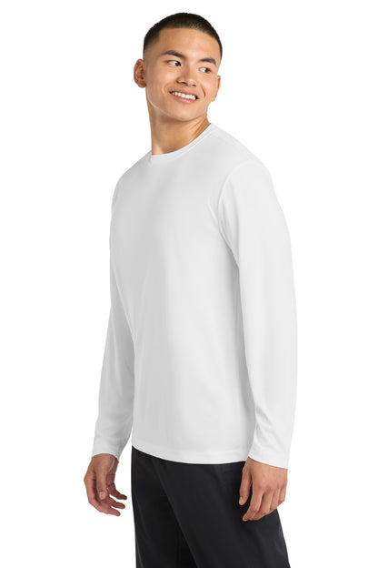 White Sport-Tek Tall Long Sleeve PosiCharge Competitor Tee. TST350LS