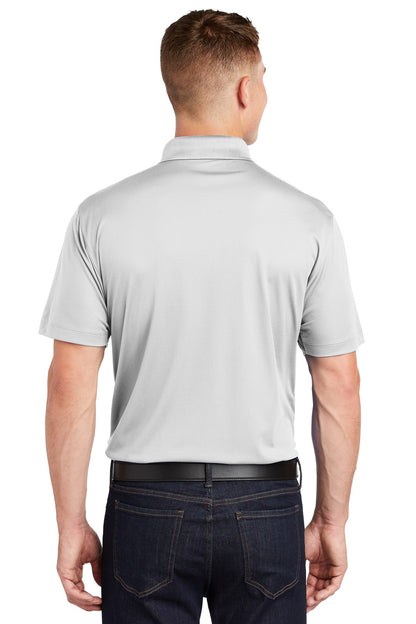 White Sport-Tek Tall Micropique Sport-Wick Polo. TST650