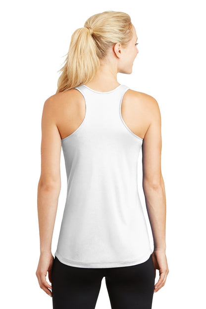 White Sport-Tek Women's PosiCharge Competitor Racerback Tank. LST356