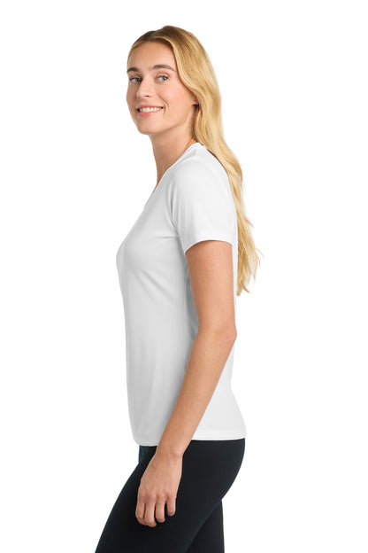 White Sport-Tek Women's PosiCharge Competitor Tee. LST350