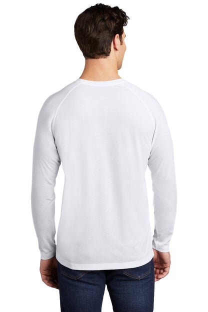 White Triad So Sport-Tek PosiCharge Long Sleeve Tri-Blend Wicking Raglan Tee ST400LS
